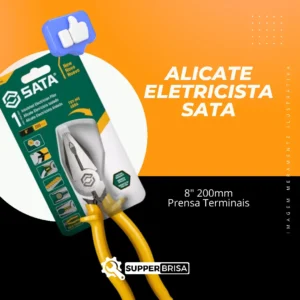 Alicate Eletricista Sata 8" 200mm